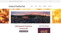 Desktop Screenshot of pavillionpark.org